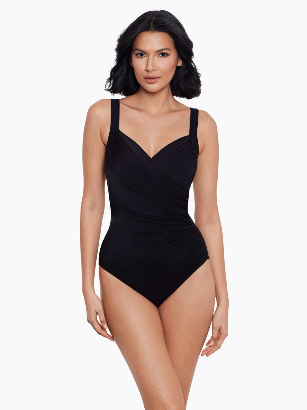 Euc Black Miraclesuit Sanibel One Piece, 10, Msrp $184